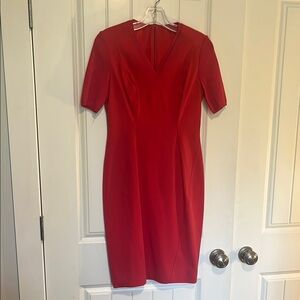 Elegant Pink V-Neck Dress